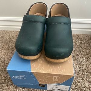 Dansko Professional Oiled Teal clogs